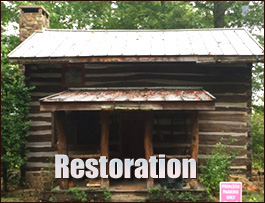 Historic Log Cabin Restoration  Rich Square, North Carolina